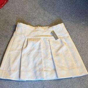 J. Crew Cream Mini Skirt